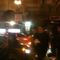 at Luke's Lobster on 7th, saw a good Friday procession pass by: torches, speakers strapped to backs & giant x's 